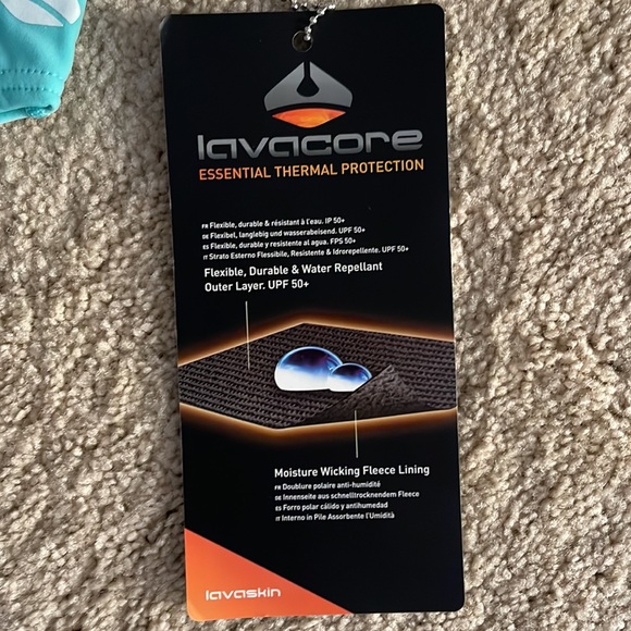 Lavacore Lavaskin Sun Protection Surf Activewear Seafoam Swim Board Shorts - Picture 2 of 5